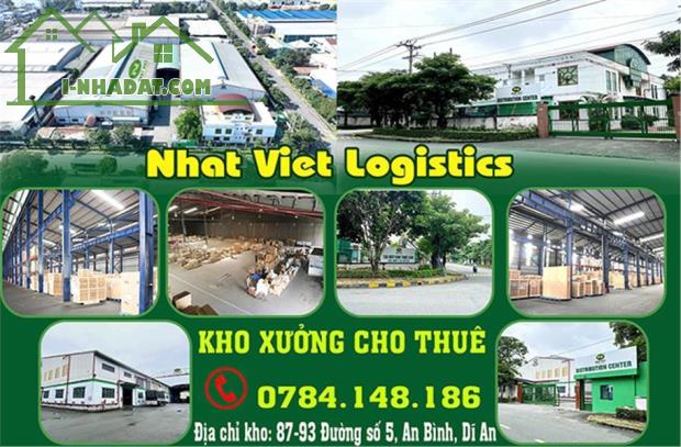 CHO THUÊ KHO TỪ 50m², 100m², 1000m² TẠI KHU CÔNG NGHIỆP SÓNG THẦN 2, BÌNH DƯƠNG-