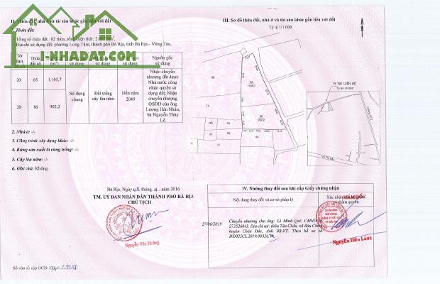 CHÍNH CHỦ BÁN ĐẤT SẴN SỔ TRUNG TÂM LONG TÂM – BÀ RỊA-VŨNG TÀU - 4