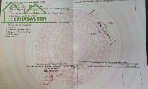 CẦN BÁN NHÀ GIÁ RẺ – SỔ HỒNG RIÊNG – NGAY TRẢNG BÀNG, TÂY NINH Giá chỉ: 680triệu