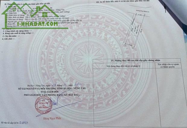 Bán lô đất 496 m² mặt tiền đường Phan Đăng Lưu, xã An Ngãi, huyện Long Đất - 3