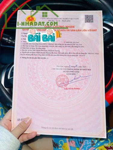 241m2 có 100m2 đất thổ cư Phú Giáo Bình Dương giá 300 triệu