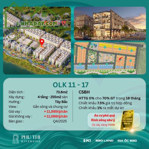 SUẤT NGOẠI GIAO! DỰ ÁN PHÚ THỊNH RIVERSIDE GIA LÂM- LK VEN SÔNG 74M GIÁ NHỈNH 11 TỶ - 3