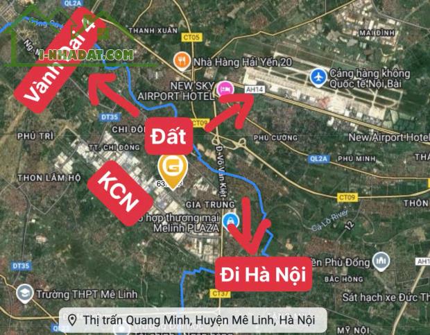Bán đất Tổ 5 Quang Minh Mê Linh, 64m 3.25tỷ Đường oto. 100m ra Khu DV KD sầm uất, sát KCN - 2