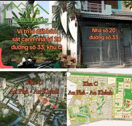 Bán đất đường số 33 KĐT mới An Phú An Khánh Q2, TP Thủ Đức. 160m2 giá chỉ 175tr/m2. - 2
