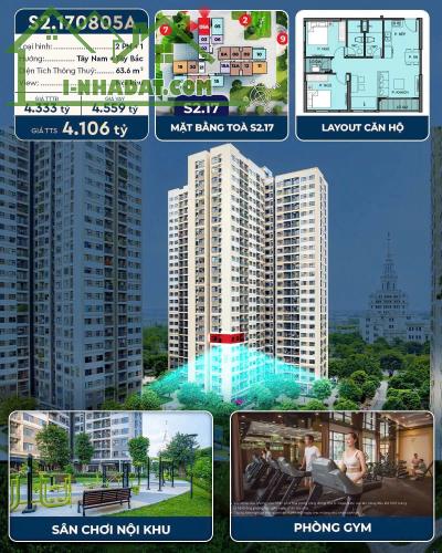 SIÊU PHẨM CĂN GÓC – CĂN HỘ SAPHIRE TÒA S217 – VIEW ĐẸP, GẦN HỒ NGỌC TRAI & VINUNI – SỞ HỮU
