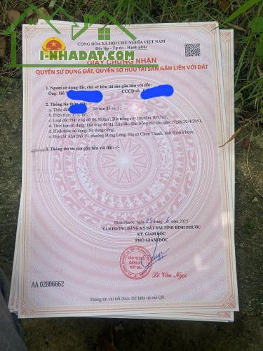 BÁN LÔ ĐẤT ĐẸP GẦN NGÃ TƯ CHƠN THÀNH – BÌNH PHƯỚC - 3