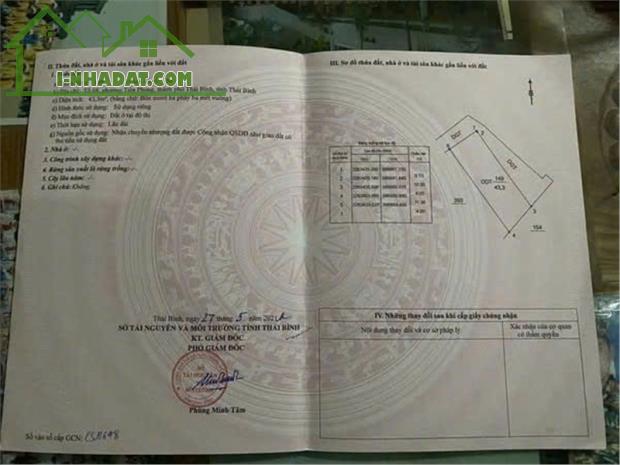 Chính Chủ Cần Bán Lô Đất Đẹp - Giá Tốt Tại Tổ 8, Sát Cánh Mẹm Phường Tiền Phong, TP Thái