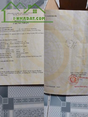 Do Nhu Cầu Không Sử Dụng Bán 02 Căn Nhà Full Thổ Cư Tại Đường Dương Minh Quang, P. 3, TP. - 3