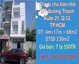 ⭐Chính chủ bán nhà MT đường Thạnh Xuân 21, Q.12, TP.HCM; 7,55 tỷ, 0913857589