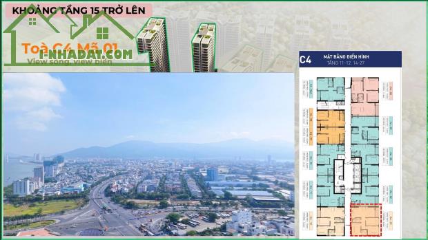Căn hộ cao cấp ven sông Hàn, ngay trung tâm thành phố Đà nẵng, giá chỉ 8x triệu/m2 - 2