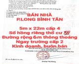 BÁN NHÀ LONG BÌNH TÂN, SỔ THỔ CƯ, ĐƯỜNG RỘNG 6m KINH DOANH, BUÔN BÁN