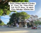 Bán nhà GÓC đường Diệp Minh Châu, P. Tsn, Tân Phú, 13.7x17.6m, 4 tấm, 33.5 tỷ