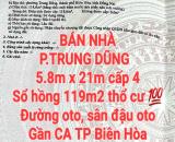 BÁN NHÀ TRUNG DŨNG, SỔ HỒNG THỔ CƯ, ĐƯỜNG OTO, SÂN ĐẬU OTO