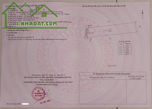 Chính chủ cần bán nhanh lô đất ngay mặt tiền đường sinh lời cao tại phường Tân Phước
