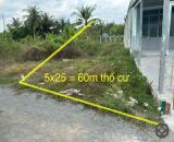 TÂY NINH, BÁN LÔ ĐẤT XÃ DƯƠNG MINH CHÂU DT 5x25m THỔ CƯ, GIÁ 550 triệu