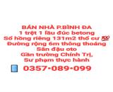 BÁN NHÀ BÌNH ĐA, 1TRỆT 1LẦU SỔ HỒNG THỔ CƯ 131m2 ĐƯỜNG RỘNG 6m SÂN OTO