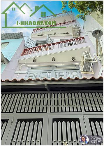 BÁN NHÀ ĐẸP 5 TẦNG. GẦN 20M2. HẺM 3M. NHÀ KIÊN CỐ. 3 PHÒNG NGỦ. ĐỦ MỌI NHU CẦU - 1