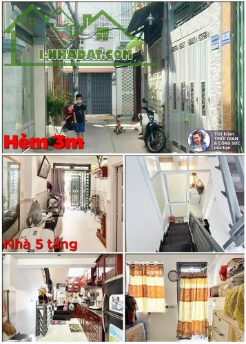 BÁN NHÀ ĐẸP 5 TẦNG. GẦN 20M2. HẺM 3M. NHÀ KIÊN CỐ. 3 PHÒNG NGỦ. ĐỦ MỌI NHU CẦU