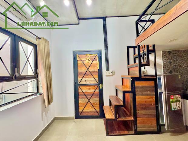 Cho thuê phòng gác duplex tone gỗ ngay gần ĐH Ngoại Thương, GTVT, Hutech Bình Thạnh - 3