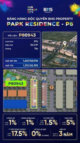 Căn hộ studio - tòa P8 dự án Sun Urban City Hà Nam (P80943) - 4