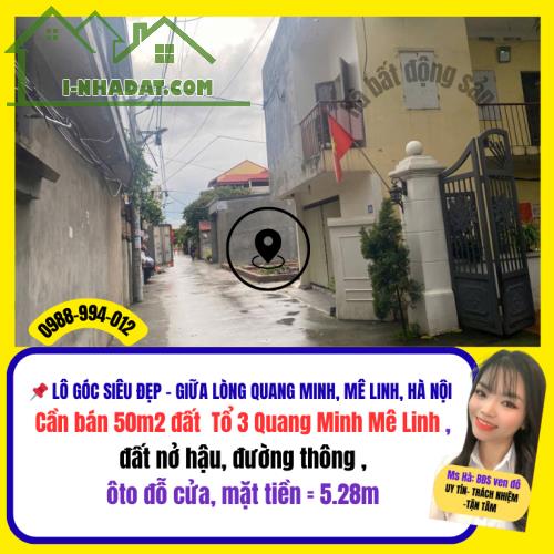 Cần bán đất Tổ 3 thị trấn Quang Minh Mê Linh Hà Nội, e Hà cam kết bán đúng giá chủ thu