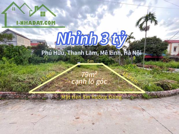 Bán đất Phú Hữu Thanh Lâm mê linh Hà Nội , cam kết bán đúng giá chủ thu