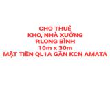 CHO THUÊ KHO, NHÀ XƯỞNG P.LONG BÌNH, MẶT TIỀN QL1A GẦN KCN AMATA (XT378)