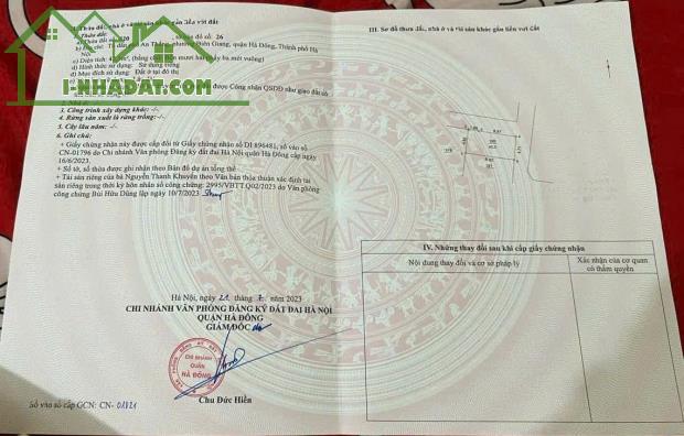 LÔ GÓC ĐẸP AN THẮNG BIÊN GIANG - NGÕ THÔNG Ô TÔ VÀO ĐẤT - 42M XÂY DỰNG THOẢI MÁI - GIÁ 3,X - 2