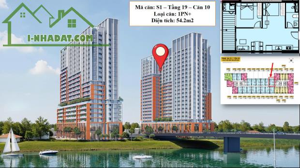 Căn 1PN+/54.2M2 Giá 2.743 TỶ View sông Cẩm Lệ ngay cầu Hòa Xuân - SUN SPANA - 5