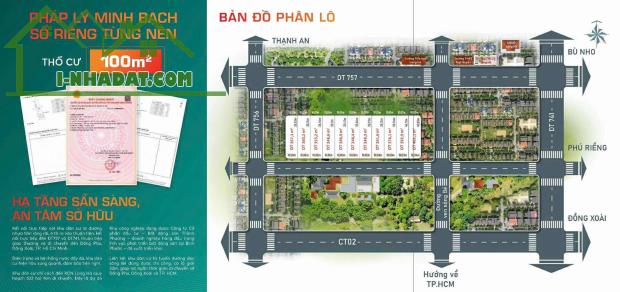 Long Hà Bình Phước 370m2, mặt tiền đg 18m, gần 2 KCN hỗ trợ vay 70% - 4