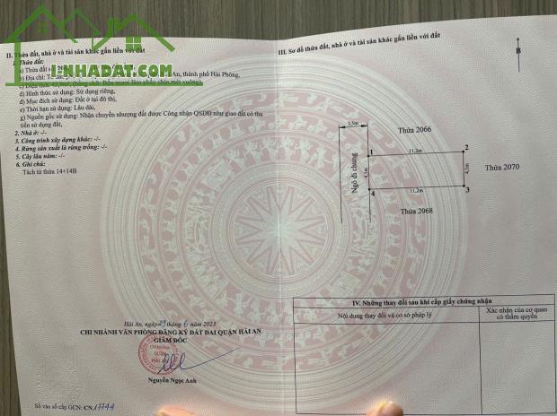 Bán Nhà 3 Tầng Mặt Ngõ Đằng Hải –  Hải An – Hải Phòng Vị Trí Đẹp, Giá Hợp Lý - 4