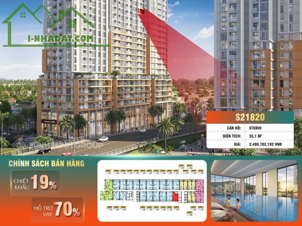 Cần bán căn studio 35m2 tầng 18 dự án spana tower đà nẵng - 2