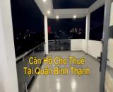 Cho thuê căn hộ lầu 3 khu vực Bình Thạnh gần Lăng Ông Bà Chiểu , view sân thượng rộng