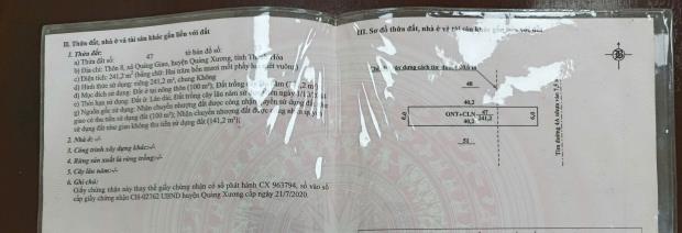 SIÊU PHẨM 🌿ĐẤT ĐẸP - GIÁ HỢP LÝ📍 Vị trí  TẠI :  Quảng Giao -  Quảng Xương - Thanh Hóa - 3