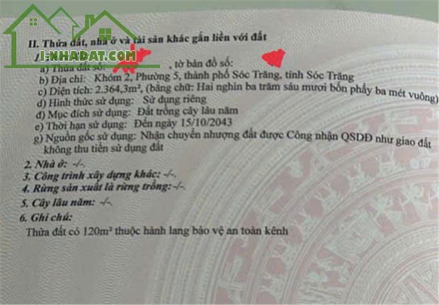 ĐẤT CHÍNH CHỦ - GIÁ TỐT - Cần Bán Đất Đường Phạm Hùng, Phường 5, TP Sóc Trăng