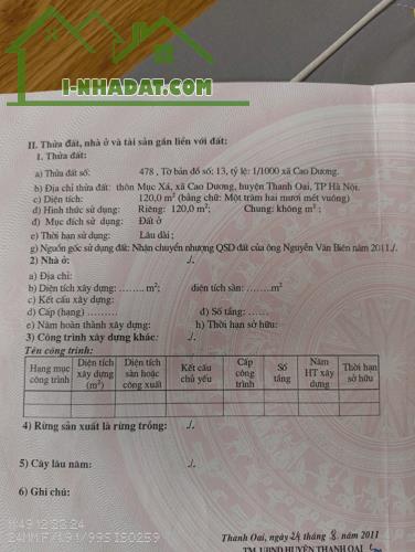 LÔ ĐẤT VỊ TRÍ ĐẸP – ĐẦU TƯ LÀ SINH LỜI CẦN BÁN NHANH lô đất vị trí tại huyện Thanh Oai, - 1
