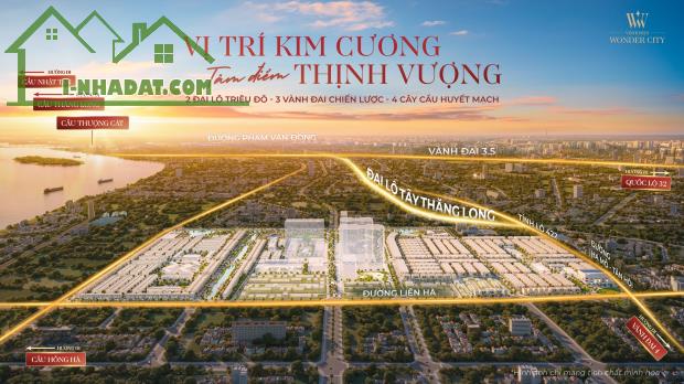 Vinhomes  Đan Phượng. Giá Tốt Từ CĐT, Cơ hội X 2 tài sản khi Đại lộ Tây Thăng Long thông