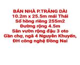 BÁN NHÀ TRẢNG DÀI MÁI THÁI, GẦN CHỢ, SỔ HỒNG RIÊNG, ĐƯỜNG RỘNG, SÂN ĐẬU 3 OTO