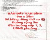 BÁN 2 LÔ ĐẤT P.AN BÌNH, SỔ HỒNG RIÊNG THỔ CƯ, ĐƯỜNG RỘNG 5m