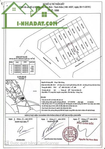 ĐẤT  ĐẸP- GIÁ TỐT- CẦN BÁN NHANH ĐẤT tại Xã Long Hải, Long Điền, Bà Rịa VT - 1