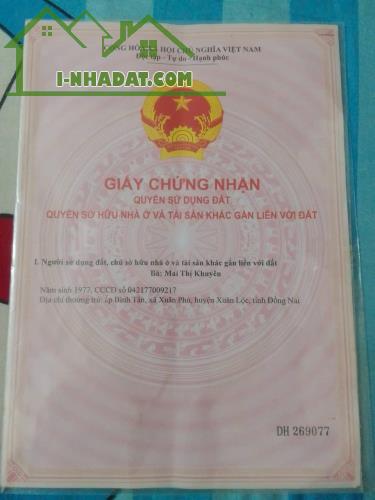 BÁN ĐẤT PHÚ XUÂN – TÂN PHÚ – ĐỒNG NAI - 2