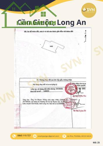 🏭 ĐẤT DỊCH VỤ CÔNG NGHIỆP: 878M² – CẦN GIUỘC, LONG AN - 1