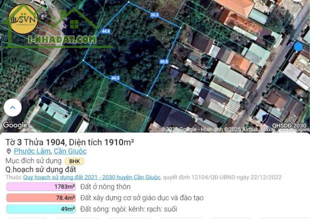 🚀 CƠ HỘI ĐẦU TƯ VÀNG – LÔ ĐẤT 1.936M² GIÁ CHỈ 3.3 TRIỆU/M² TẠI PHƯỚC LÂM, CẦN GIUỘC - 3