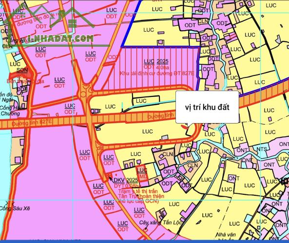 Bán lô đất lúa gần quốc lộ 50 B giá 850 triệu - 1