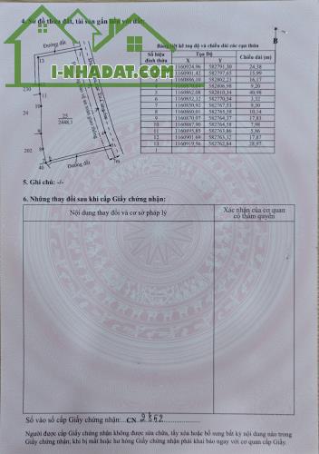 Bán lô đất lúa 4 mặt tiền chuyển thổ phân lô giá chốt 6 tỷ - 2