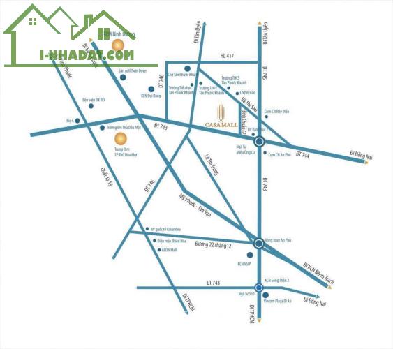CHÍNH CHỦ BÁN ĐẤT NỀN DỰ ÁN CASA MALL – BÌNH CHUẨN 62, BÌNH DƯƠNG