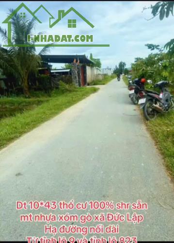 Bán đất thổ cư mt đường Xóm Gò , xã Đức Lập Hạ dt 430m2 giá 2,8 tỷ - 4