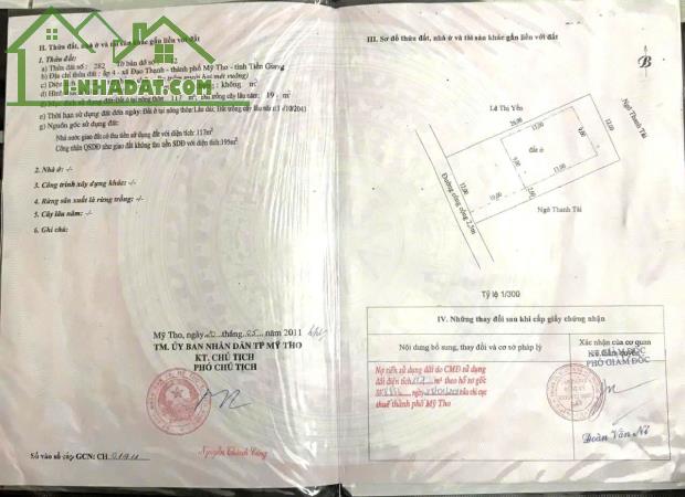 Gần Cống Bảo Định. P. Đạo Thạnh. Lô đất Thổ cư diện tích ĐẸP=12 x 26m. - 5