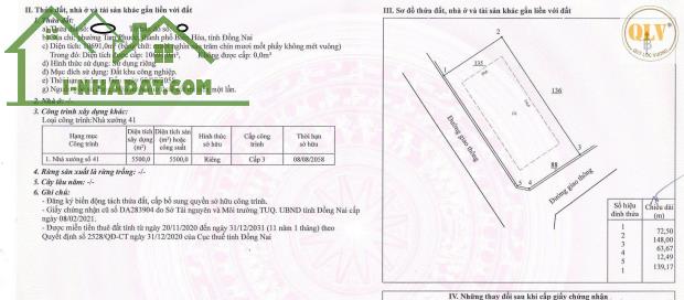 BÁN NHÀ XƯỞNG – KCN GIANG ĐIỀN, TRẢNG BOM, ĐỒNG NAI – 10.691m² - 4