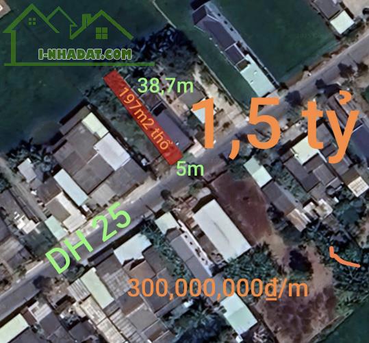 Bán đất xã Vàm Cỏ mặt tiền đường DH25 giá 1,5 tỷ - 4